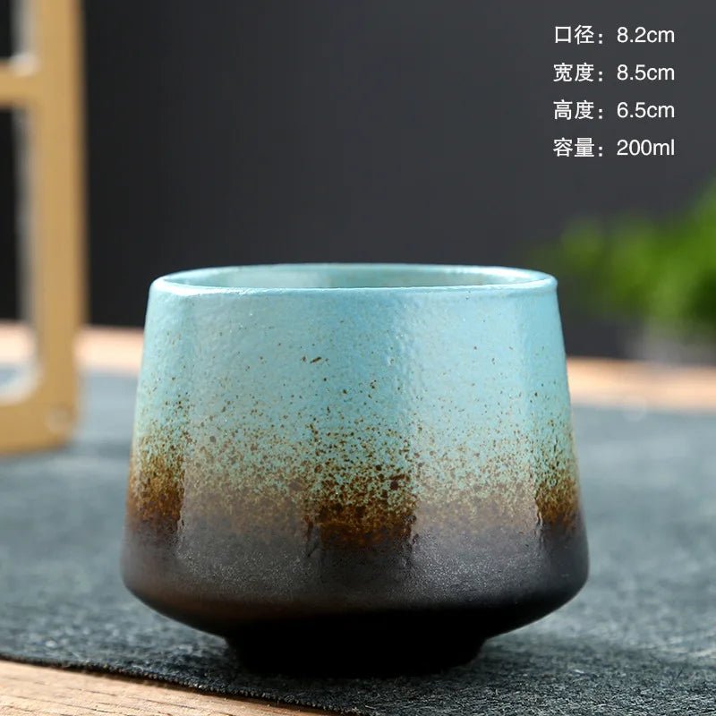 Ceramic Cup Vintage Coarse Pottery Coffee Cup Household drinking single cup cooking tea cups around the stove - Coffee Zest online shop