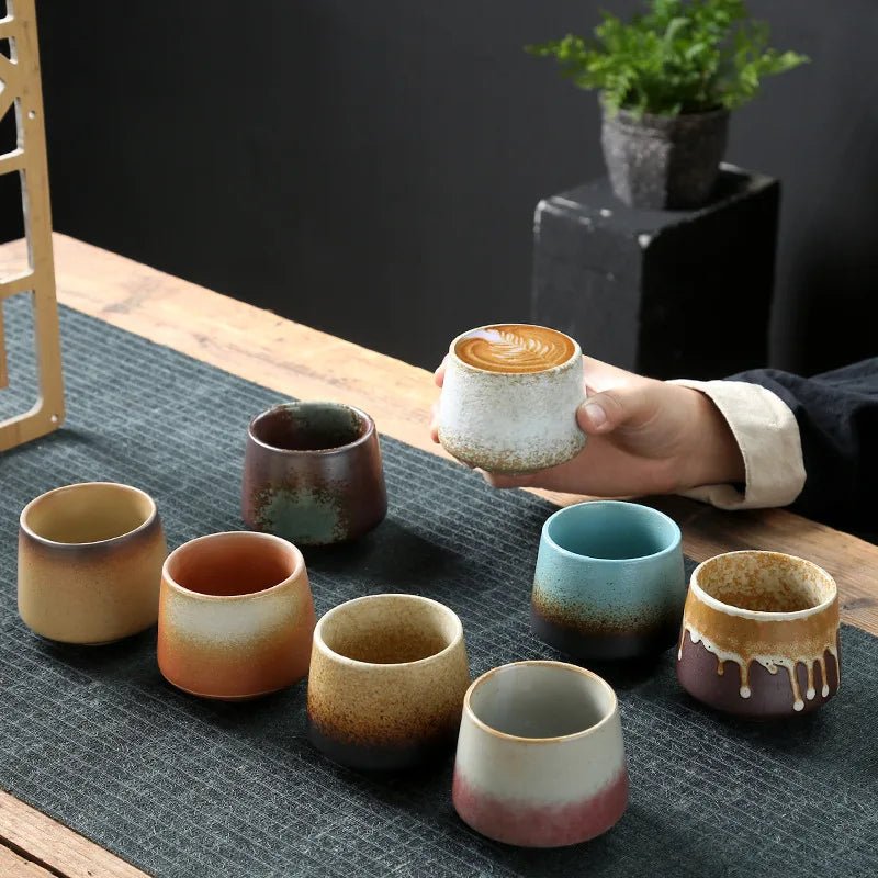 Ceramic Cup Vintage Coarse Pottery Coffee Cup Household drinking single cup cooking tea cups around the stove - Coffee Zest online shop