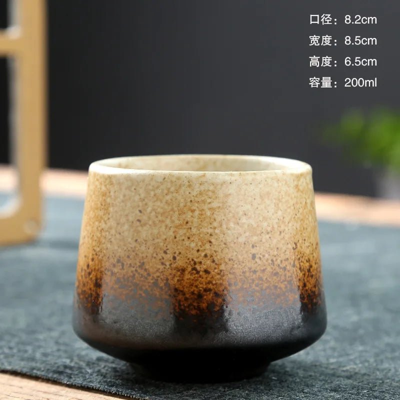 Ceramic Cup Vintage Coarse Pottery Coffee Cup Household drinking single cup cooking tea cups around the stove - Coffee Zest online shop