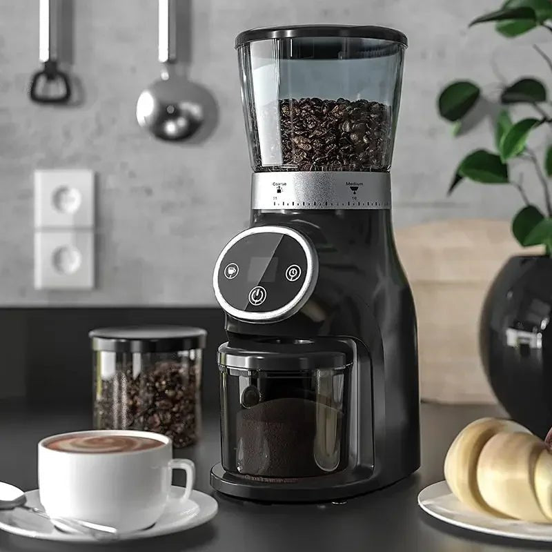 Coffee Bean Burr Mill Grinder, Electric and Automatic Conical Burr Coffee Grinder With 30 Adjustable Grind Settings For 2 - 12 Cup - Coffee Zest online shop