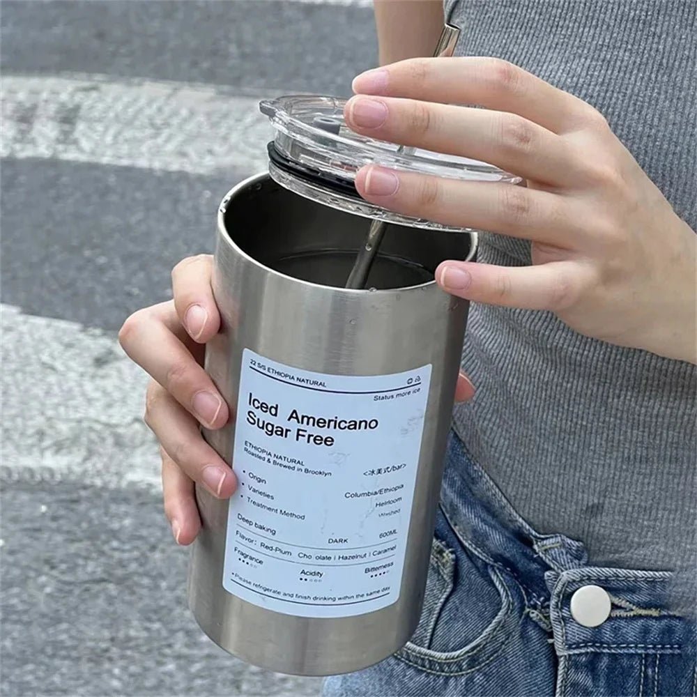 Coffee Cup Thermos 304 Stainless Steel Double - layer - Coffee Zest online shop