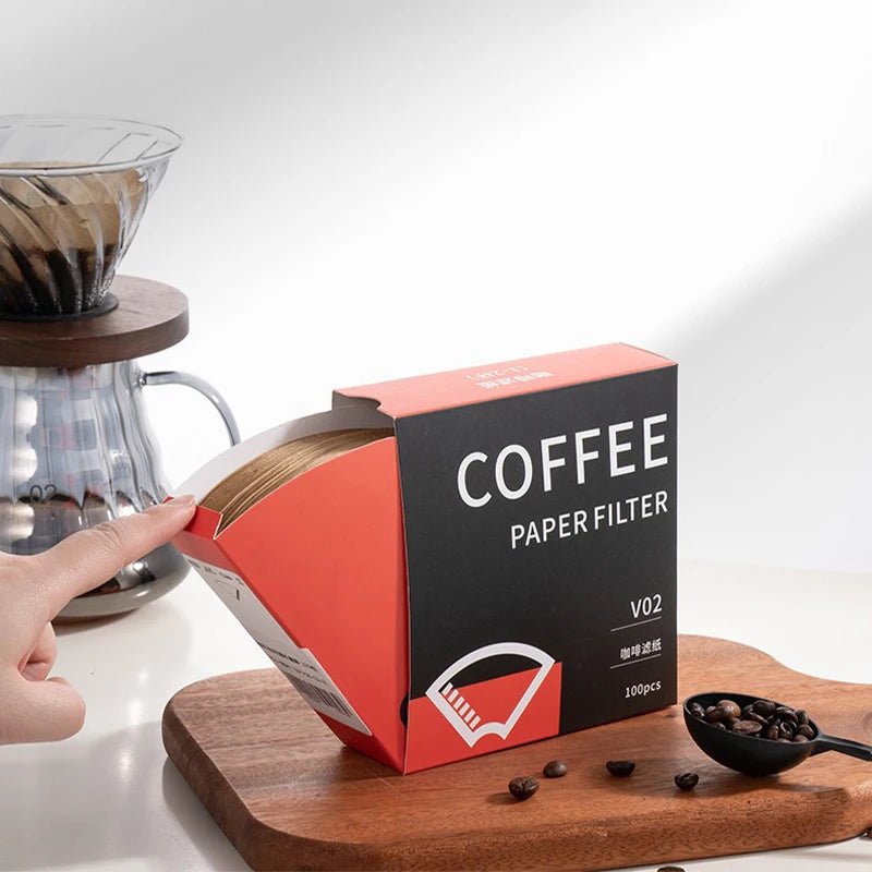 Coffee Filter Paper Handmade Coffee Special Cone - Shape Filter Paper Environmentally Friendly Log Pulp Coffee Brewing Filter Bag - Coffee Zest online shop