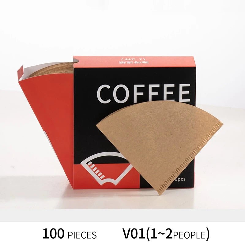 Coffee Filter Paper Handmade Coffee Special Cone - Shape Filter Paper Environmentally Friendly Log Pulp Coffee Brewing Filter Bag - Coffee Zest online shop
