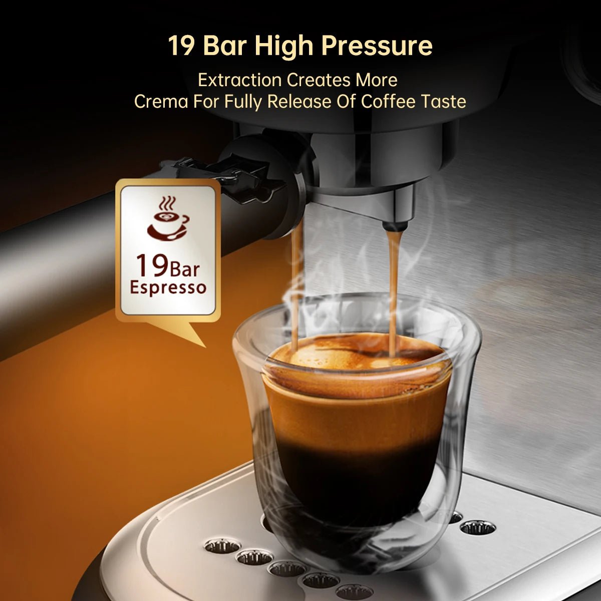 Coffee Maker Cafeteria 19 Bar Inox Semi Automatic - Coffee Zest online shop
