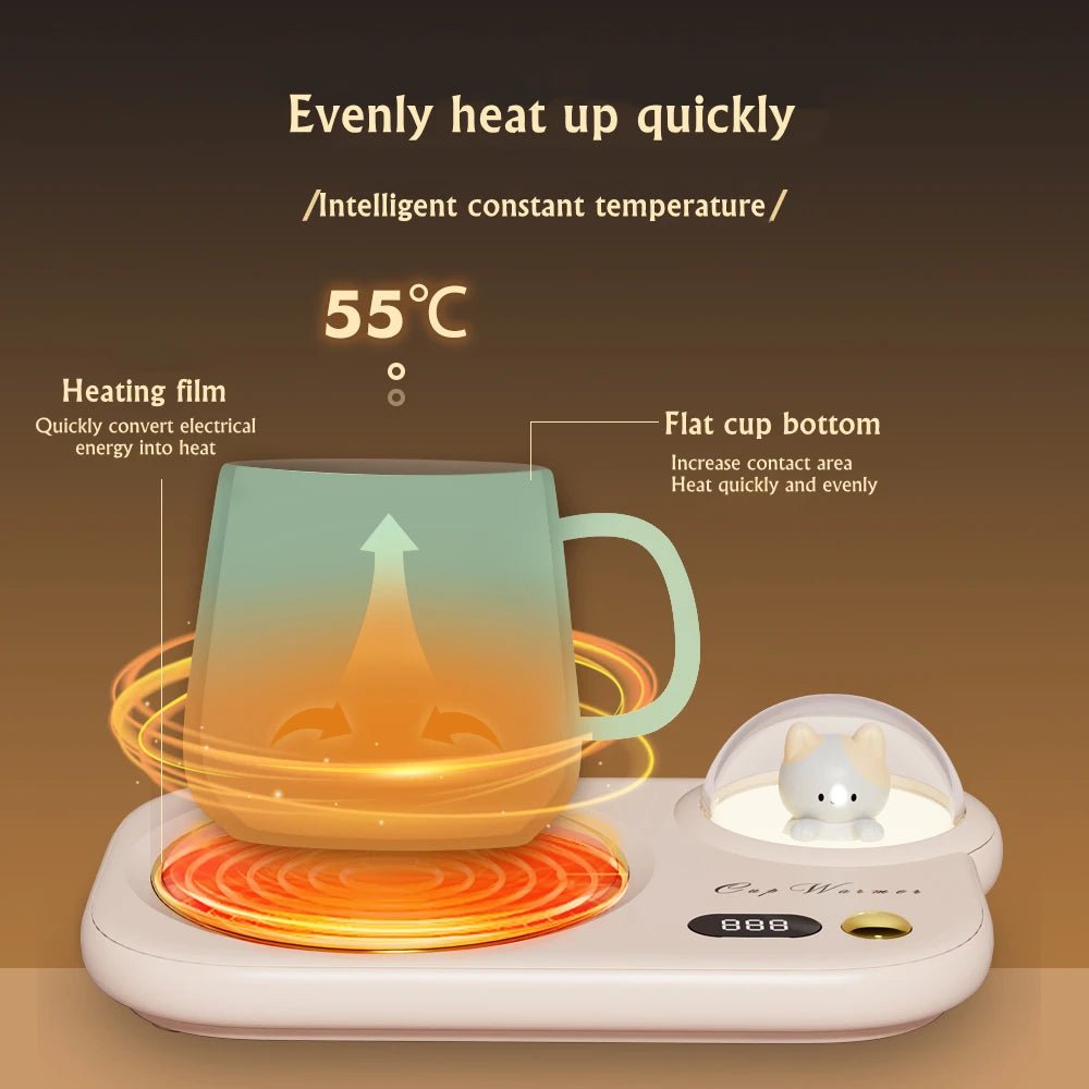 Cup Warmer Heat Beverage Mug Mat Keep Drink - Coffee Zest online shop