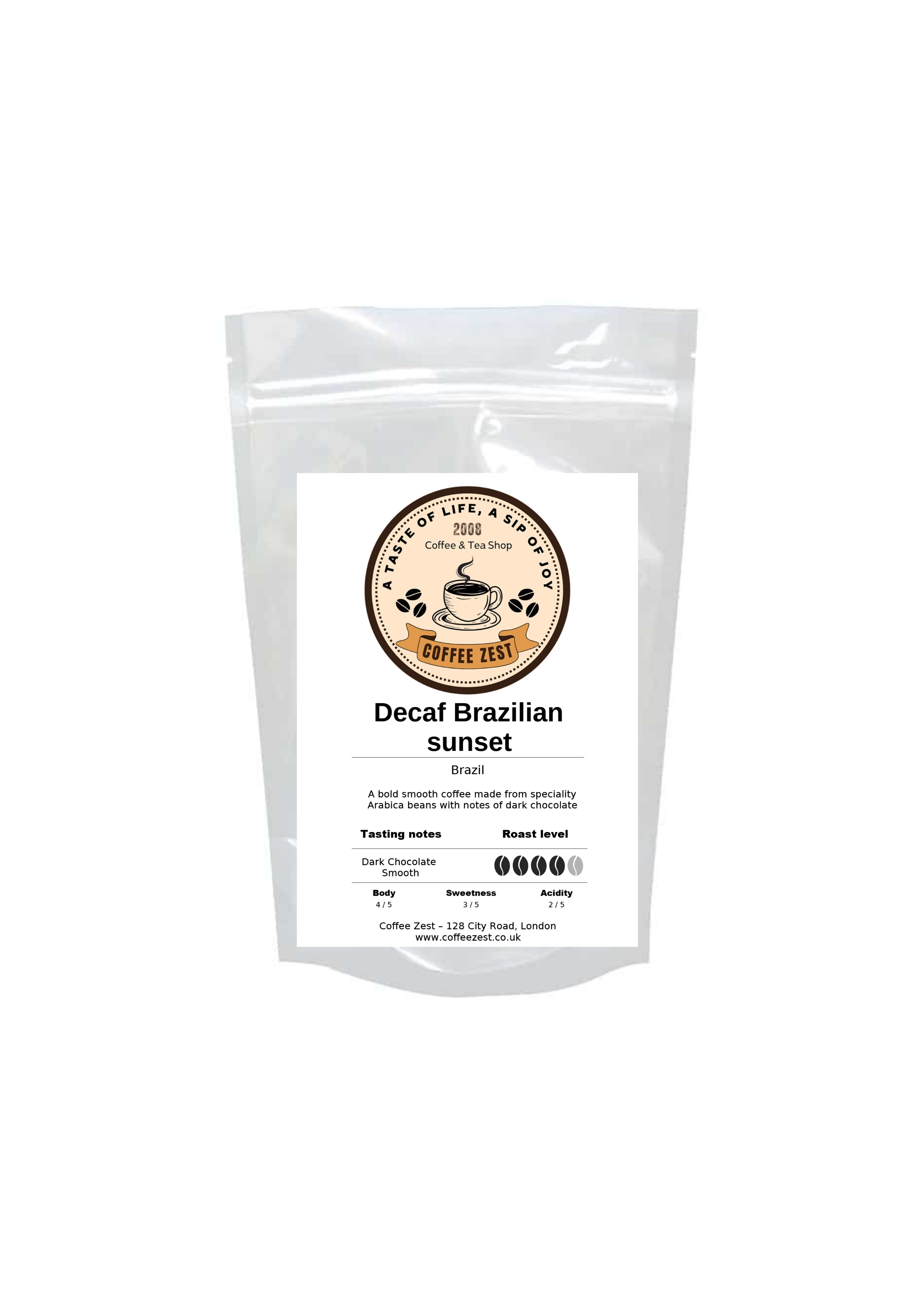 Decaf Coffee Brazilian sunset - Coffee Zest online shop