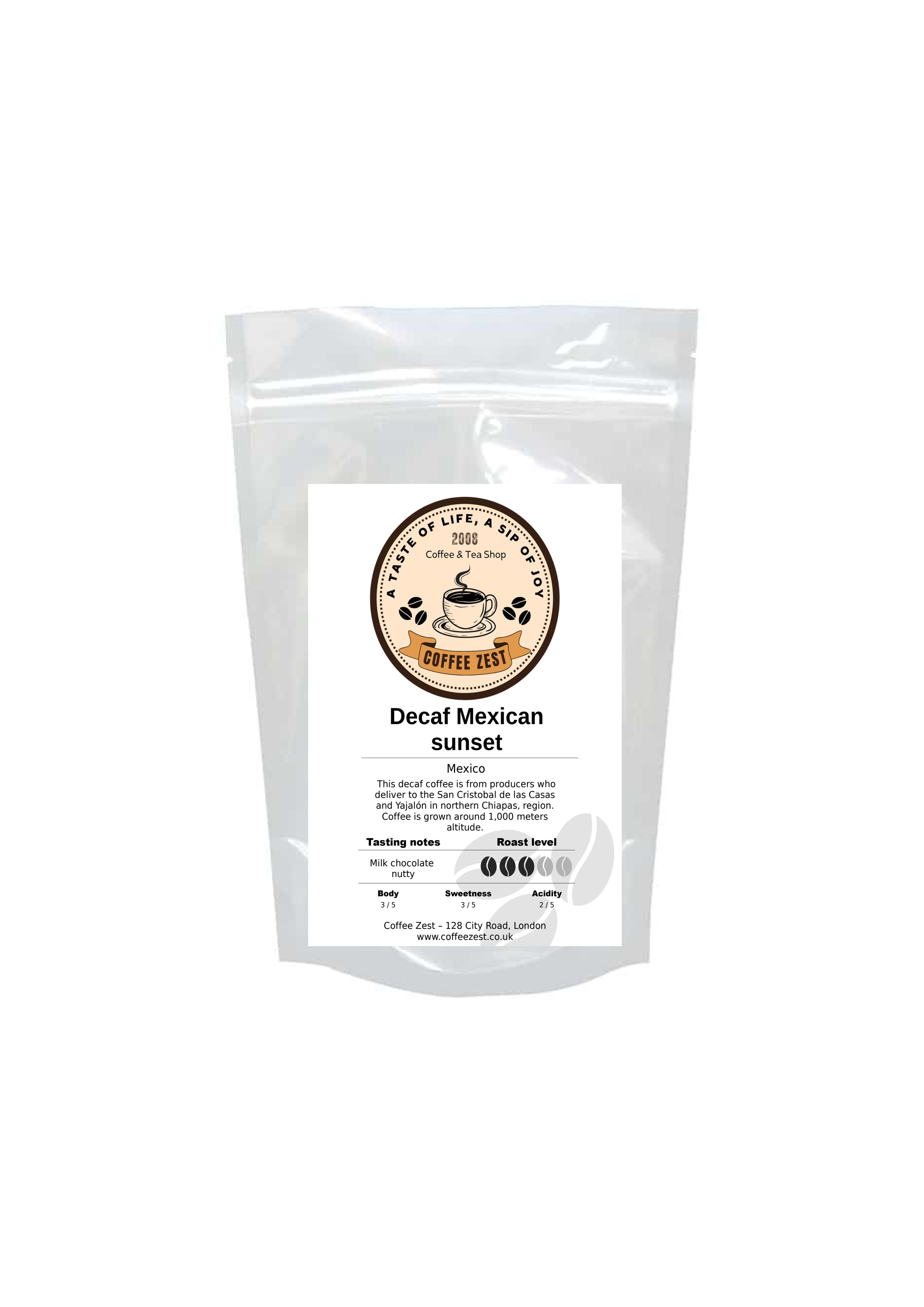 Decaf Coffee Mexican sunset - Coffee Zest online shop