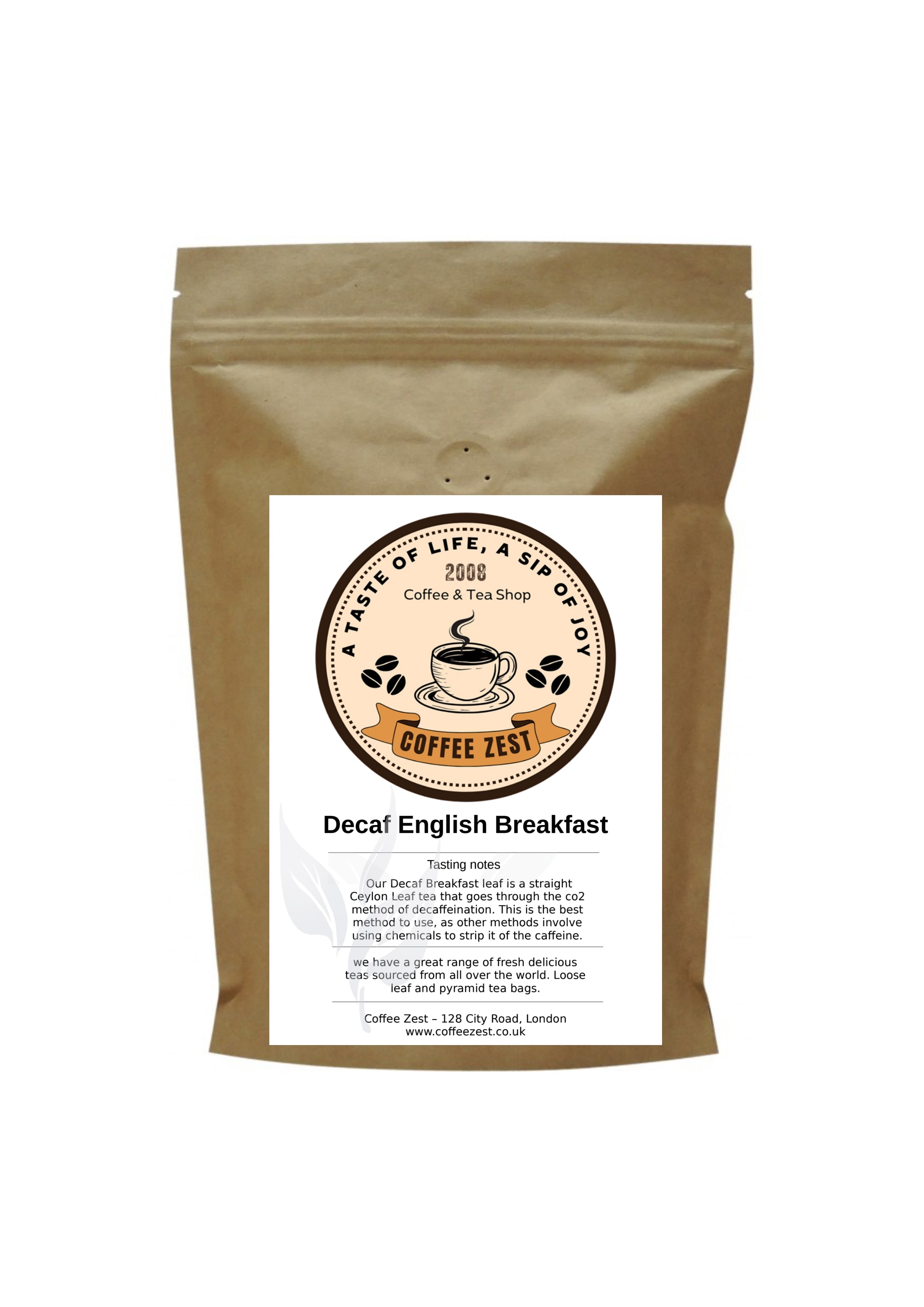 Decaf English Breakfast tea - Coffee Zest online shop