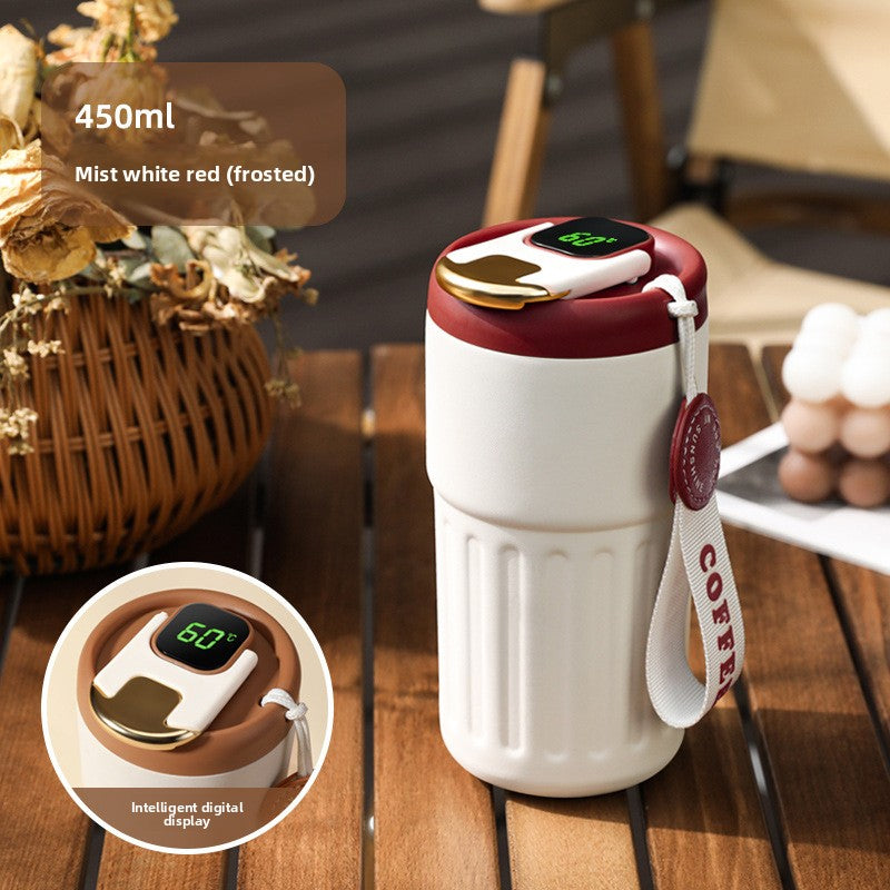 Coffee Thermos Mug with Temperature Display - Coffee Zest