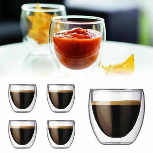Double Layer Wall Clear Glass Heat Resistant Tea Coffee Mug Borosilicate Cup - Coffee Zest online shop