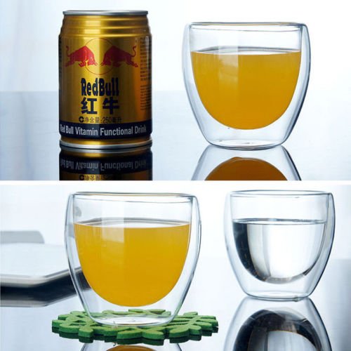 Double Layer Wall Clear Glass Heat Resistant Tea Coffee Mug Borosilicate Cup - Coffee Zest online shop