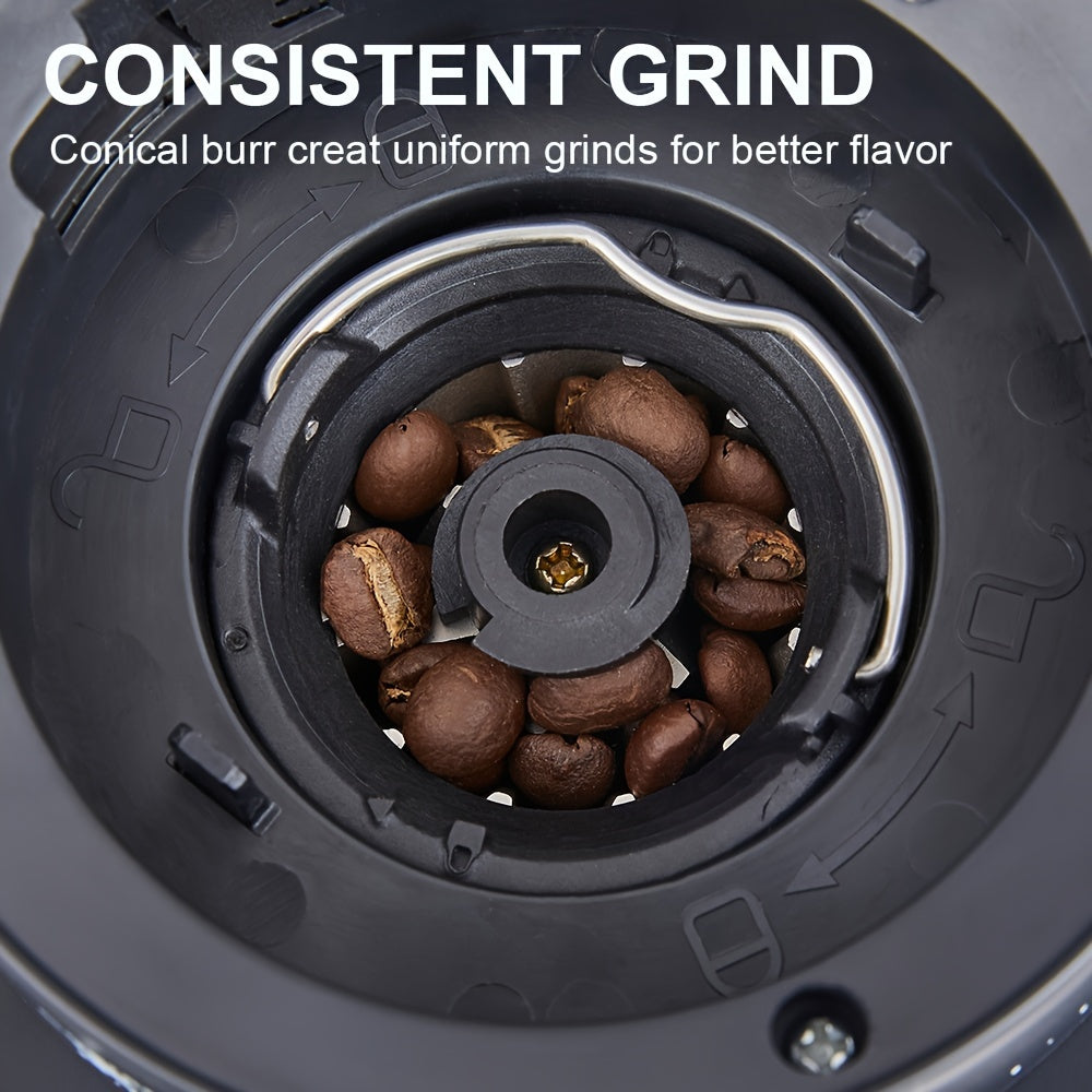 Automatic Conical Burr Mill Coffee Grinder, with 31 Grind Settings for Espresso, Turkish Coffee