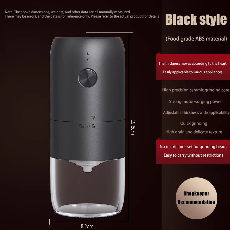 Electric Coffee Bean Grinder Automatic Portable Grinding - Coffee Zest online shop