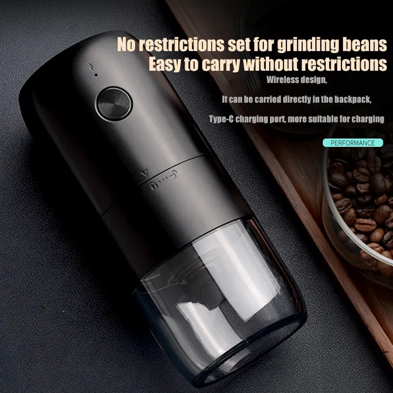 Electric Coffee Bean Grinder Automatic Portable Grinding - Coffee Zest online shop
