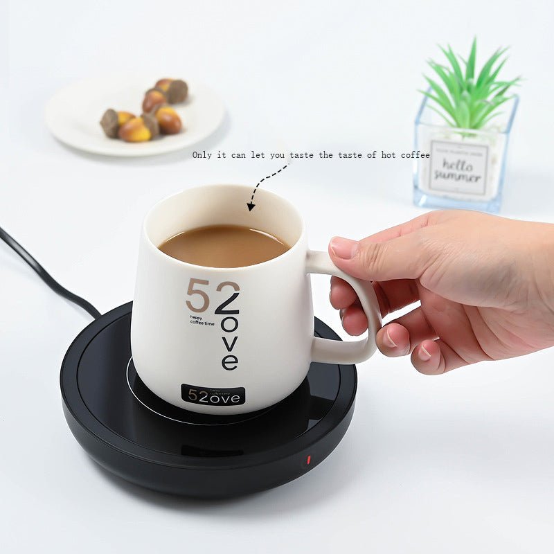Electric Heating Coaster 3 Gear Temperature Adjust Thermal Coaster 80 °C Constant Temperature Coffee Milk Heater - Coffee Zest online shop