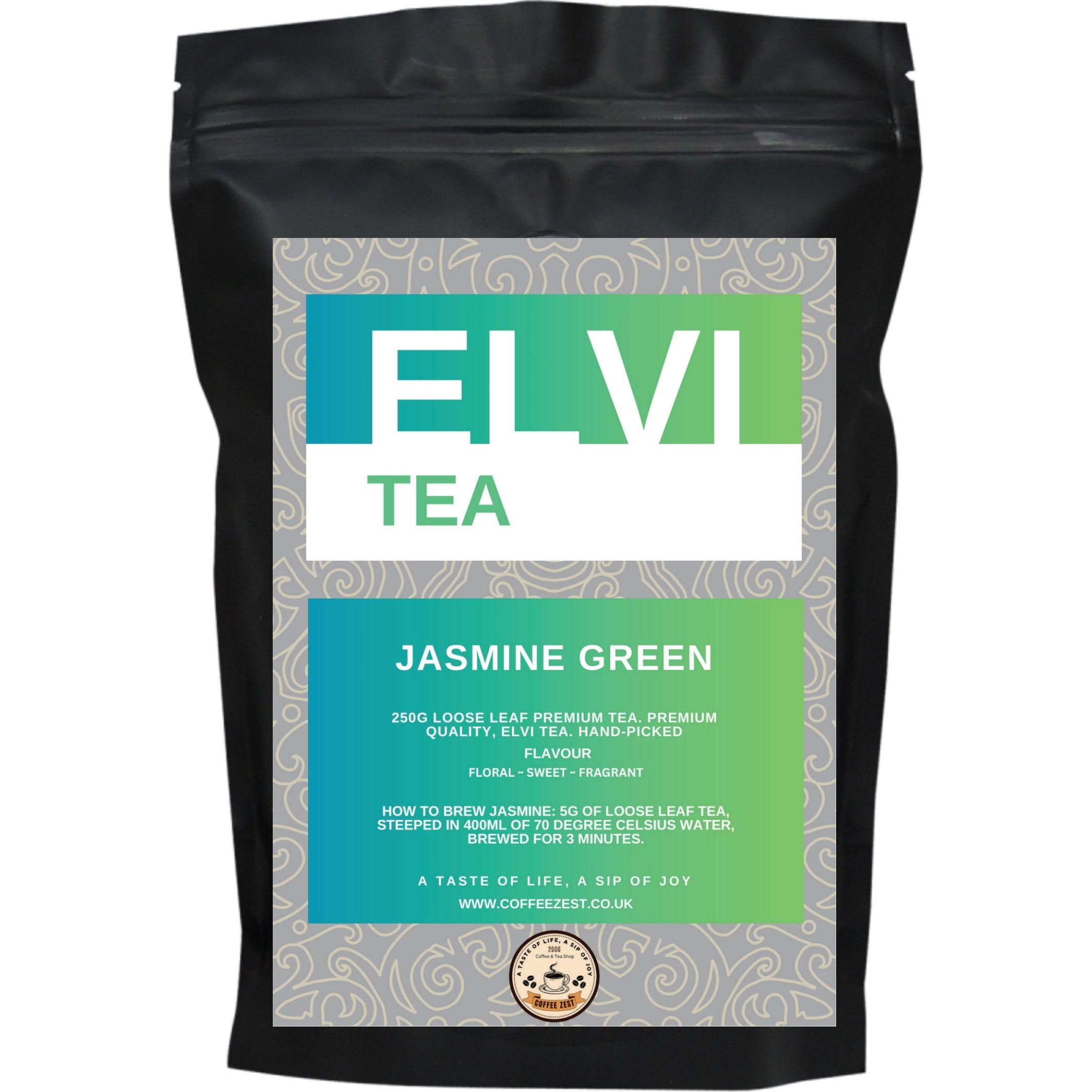 ELVI TEA - JASMINE GREEN loose leaf tea - Coffee Zest online shop