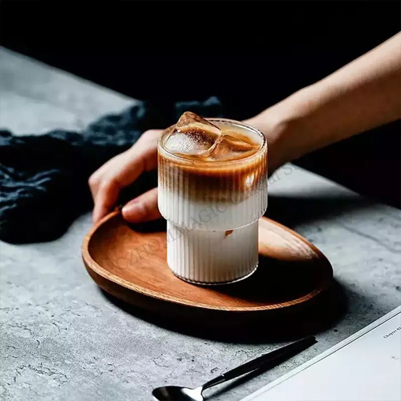 Glass Cup High Borosilicate Heat - resistant Latte Coffee Mug Cold Drinkware Water Cups Milk Beer Juice Tea Cup Whiskey Wine Glass - Coffee Zest online shop