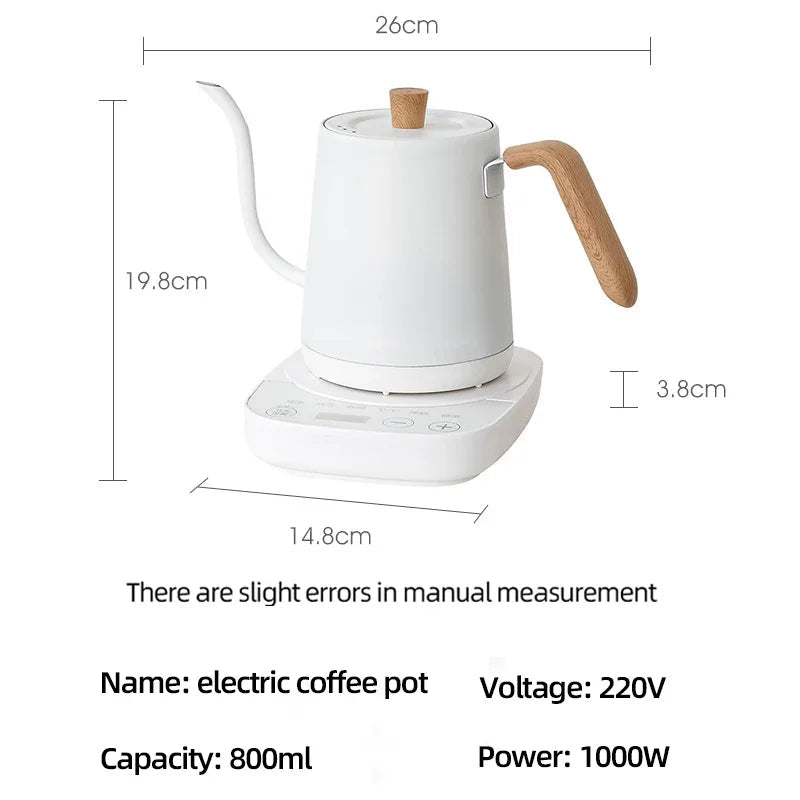 Gooseneck Electric Kettle 800ml Hand Brew Coffee - Coffee Zest online shop