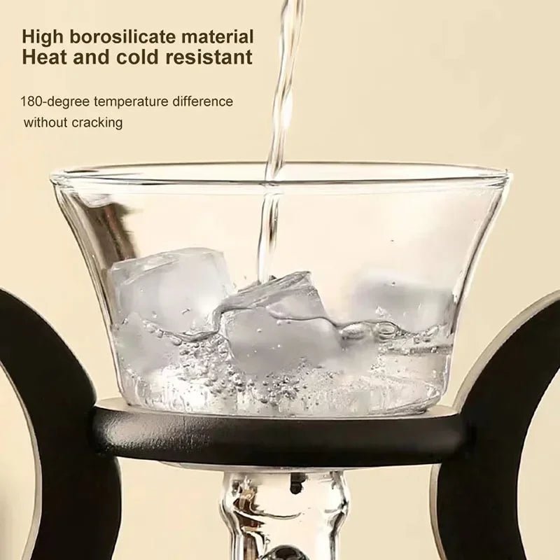 Heat - Resistant Glass Tea Set Magnetic Water Diversion Rotating Cover Bowl Automatic Tea Maker Lazy Kungfu Teapot Drinking - Coffee Zest online shop