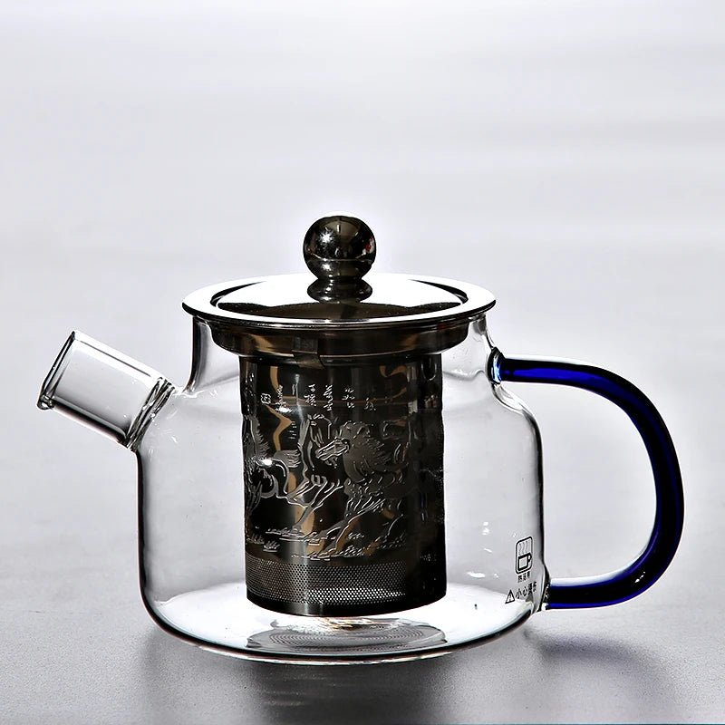 Heat - resistant glass teapot with infuser kettle for flower tea pot glass tea set - Coffee Zest online shop