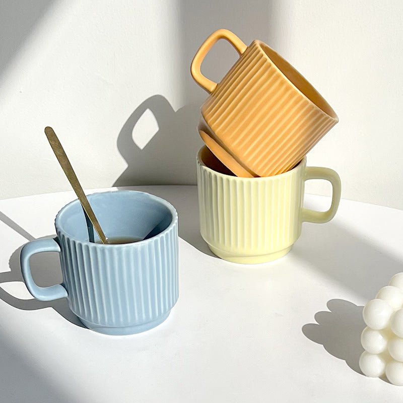 Macaron Candy - Colored Ceramic Mug Ins Style Simple Coffee Cup Event Gift Promotion Souvenir Water Cup - Coffee Zest online shop