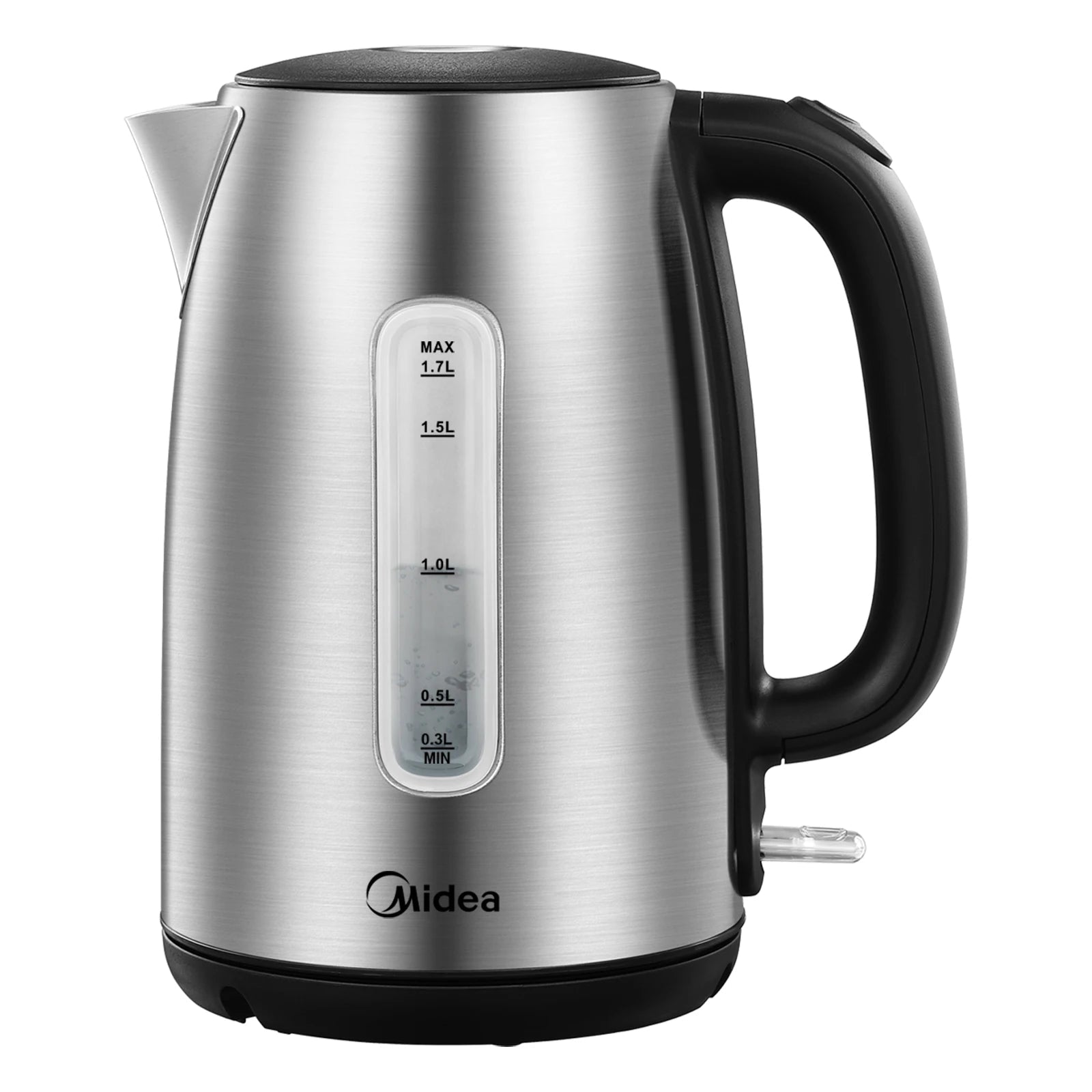 Midea Electric Kettle 3000W Fast Boil 1.7L Stainless Steel Kettle with LED Indicator,Water Level Indicator, Dry Burn Protection - Coffee Zest online shop
