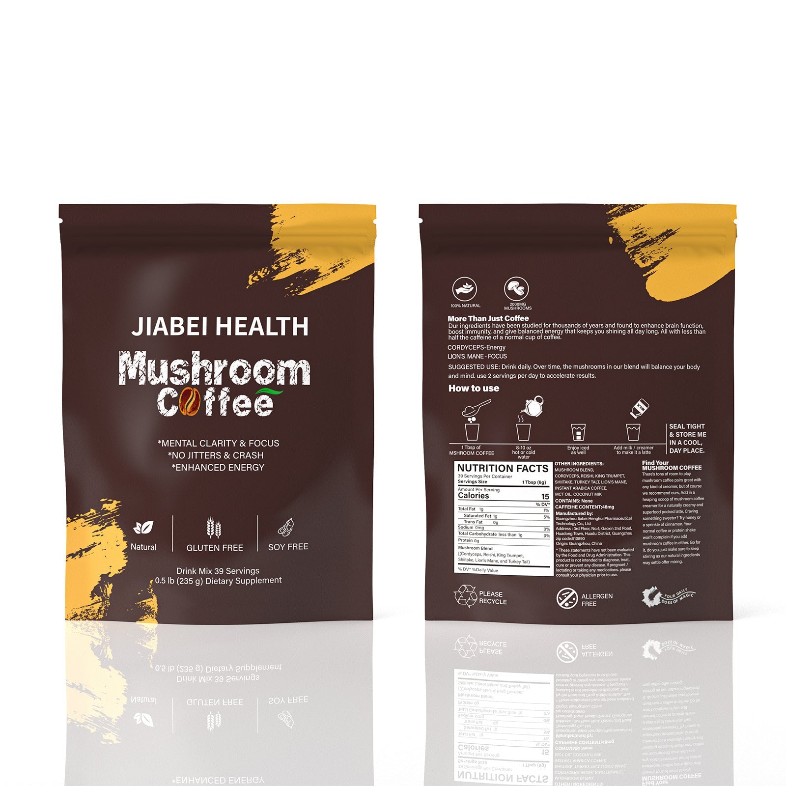 Mushroom Coffee Bagged Mushroom King Small Turkey Tail Mushroom Coffee - Coffee Zest online shop