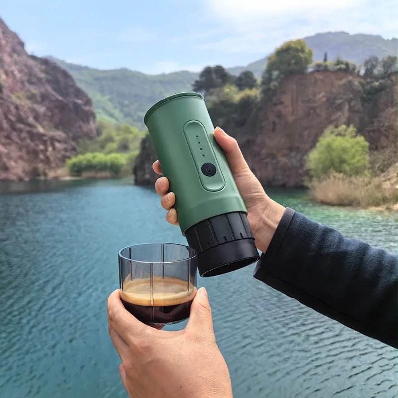 portable outdoor Italian coffee machine handheld electric coffee powder capsule dual - use travel car charging - Coffee Zest online shop