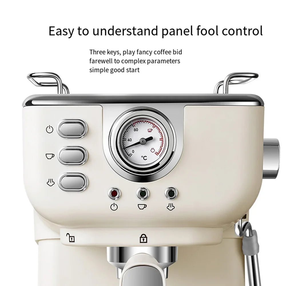 Professional 20 - Bar Espresso Coffee Machine with Milk Frother for Espresso, Latte and Cappuccino - Coffee Zest online shop