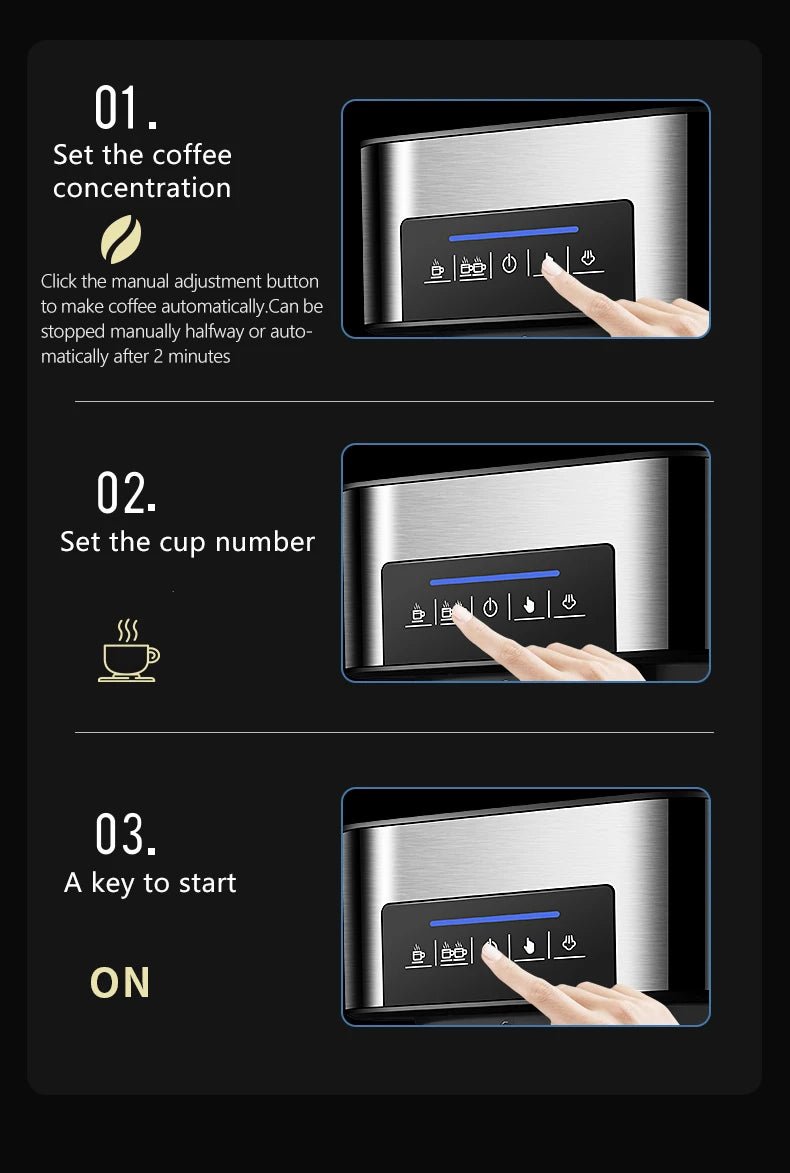 Semi - automatic espresso coffee machine 20Bar pressure extractor 3 - in - 1 with milk frother - Coffee Zest online shop
