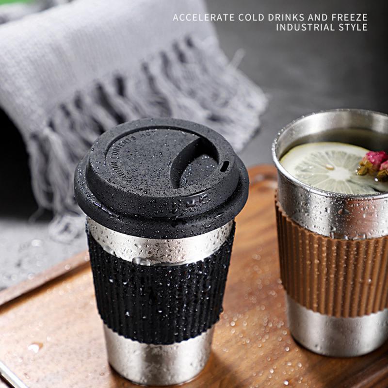 Stainless Steel Cup Coffee Cold Drink Mug Coffee Cup - Coffee Zest online shop