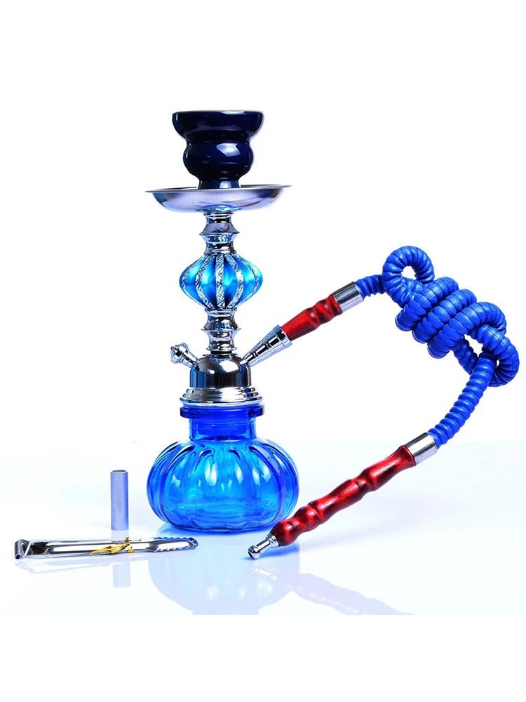 Travel Arabian Hookah Set Glass Hookah Shisha Single Hose pipe Ceramic Bowl Accessories Birthday Gift Home Decoration - Coffee Zest online shop