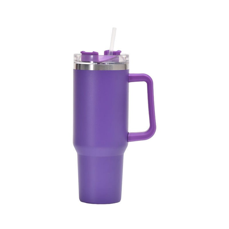 Tumbler With Handle Insulated With Lids Straw Stainless Steel Coffee Cup Travel Mug - Coffee Zest online shop