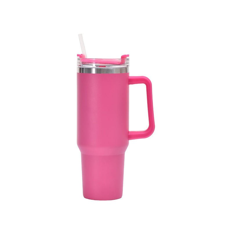 Tumbler With Handle Insulated With Lids Straw Stainless Steel Coffee Cup Travel Mug - Coffee Zest online shop