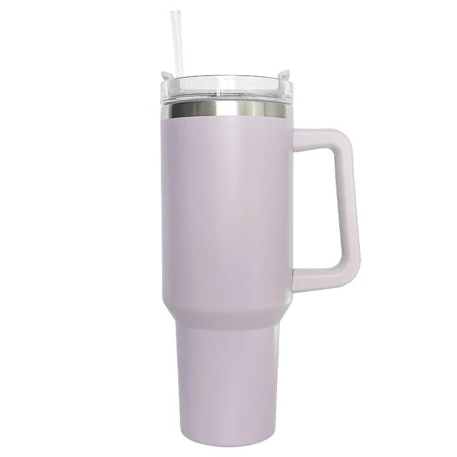 Tumbler With Handle Insulated With Lids Straw Stainless Steel Coffee Cup Travel Mug - Coffee Zest online shop