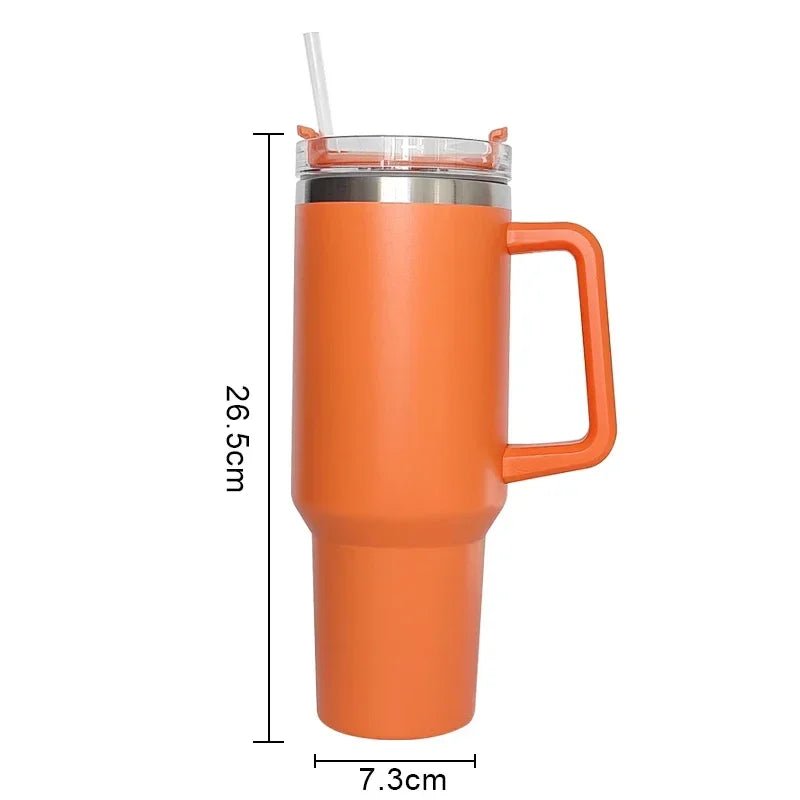 Tumbler With Handle Insulated With Lids Straw Stainless Steel Coffee Cup Travel Mug - Coffee Zest online shop