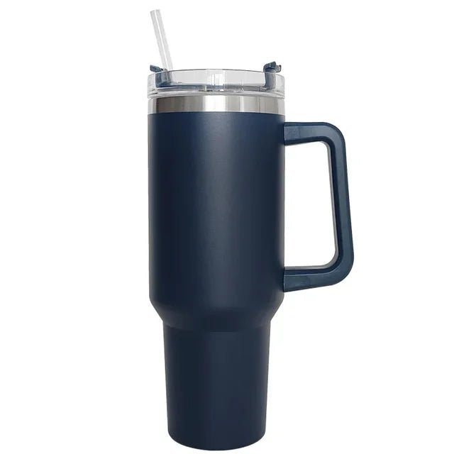 Tumbler With Handle Insulated With Lids Straw Stainless Steel Coffee Cup Travel Mug - Coffee Zest online shop